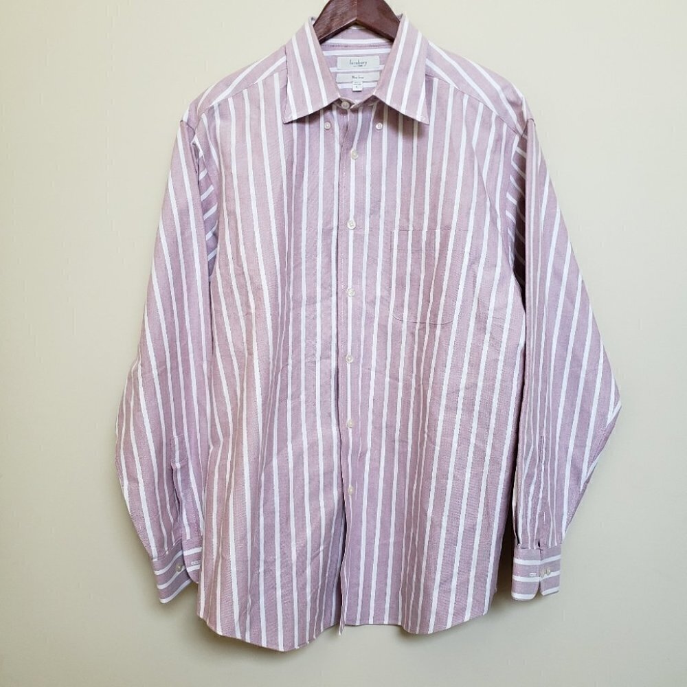 TURNBURY No Iron Men's Striped Casual Buttoned Shirt
